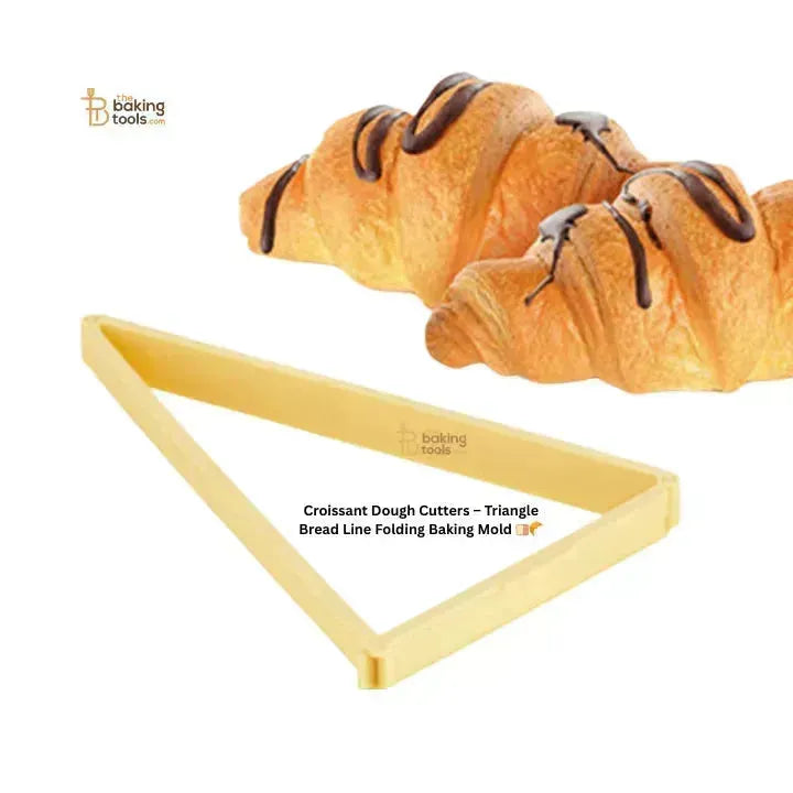 Croissant Dough Cutters โ Triangle Bread Line Folding Baking Mold ๐๐ฅ - thebakingtools.com